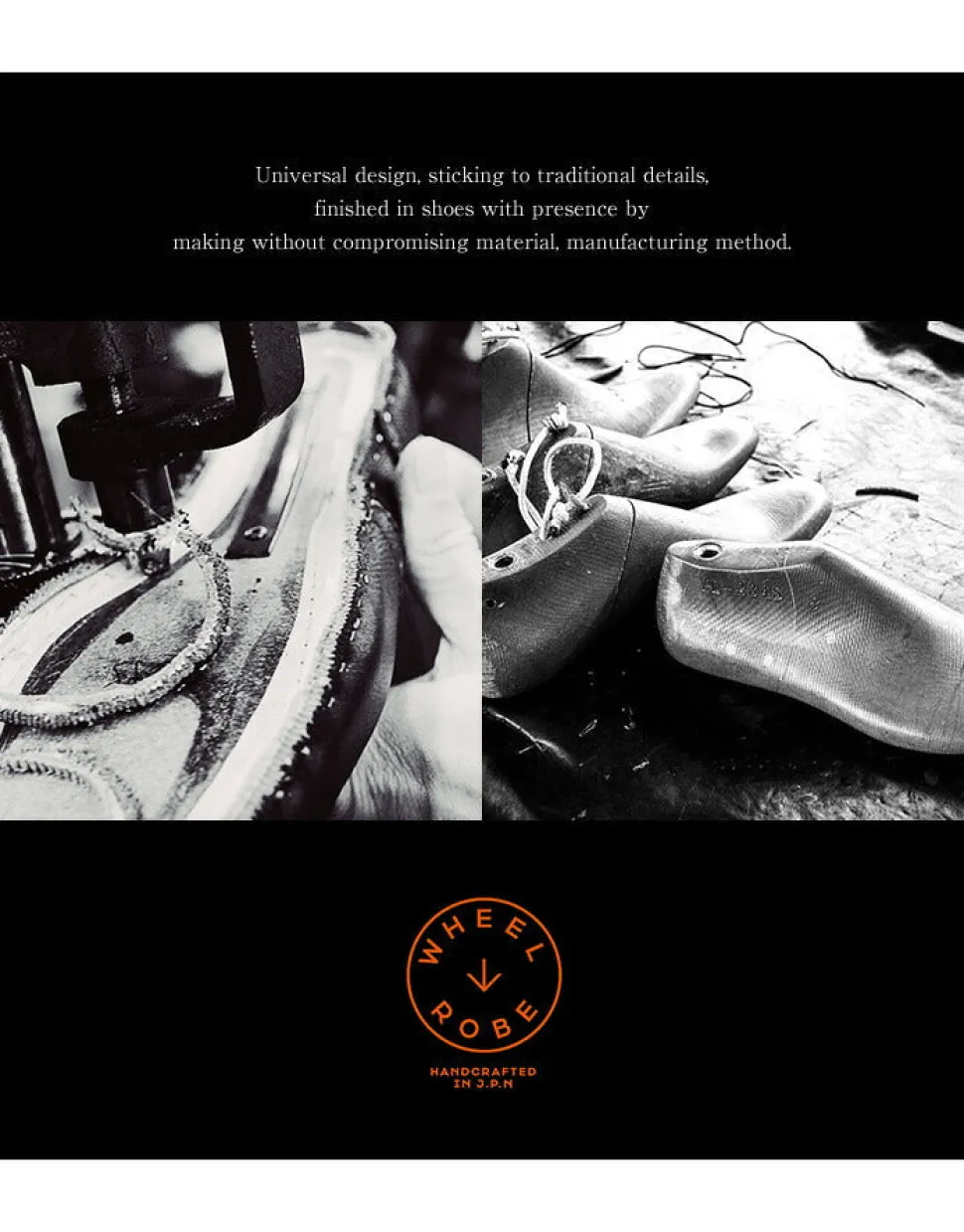 WHEELROBE / Punched Cap Toe Derby Shoes