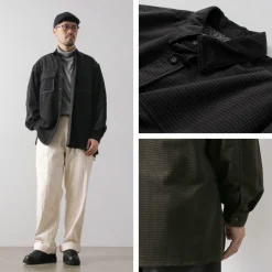 WHITE MOUNTAINEERING / Mid Gusset Sleeve Tricot Check Shirt