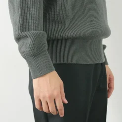 YONETOMI NEW BASIC / Extra Fine Wool Ribbed Knit Pullover