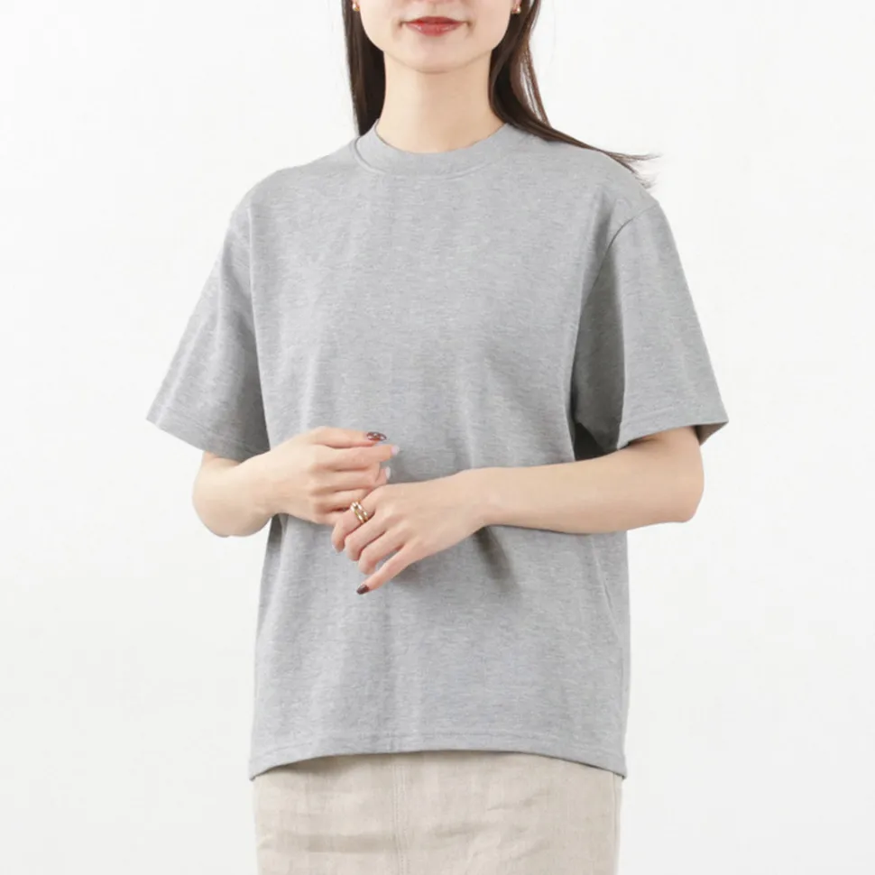 YONETOMI NEW BASIC / Side Round body knitted T-shirt