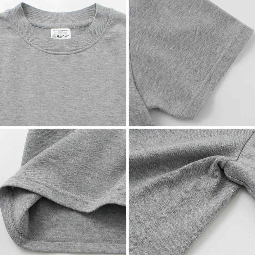 YONETOMI NEW BASIC / Side Round body knitted T-shirt