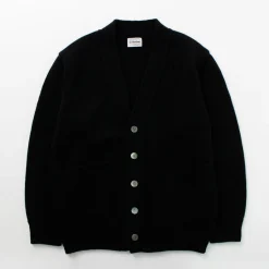 YONETOMI NEW BASIC / Soft lamb wool knit cardigan
