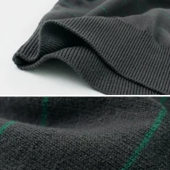 YONETOMI NEW BASIC / Wave Cotton Knit Pullover Striped